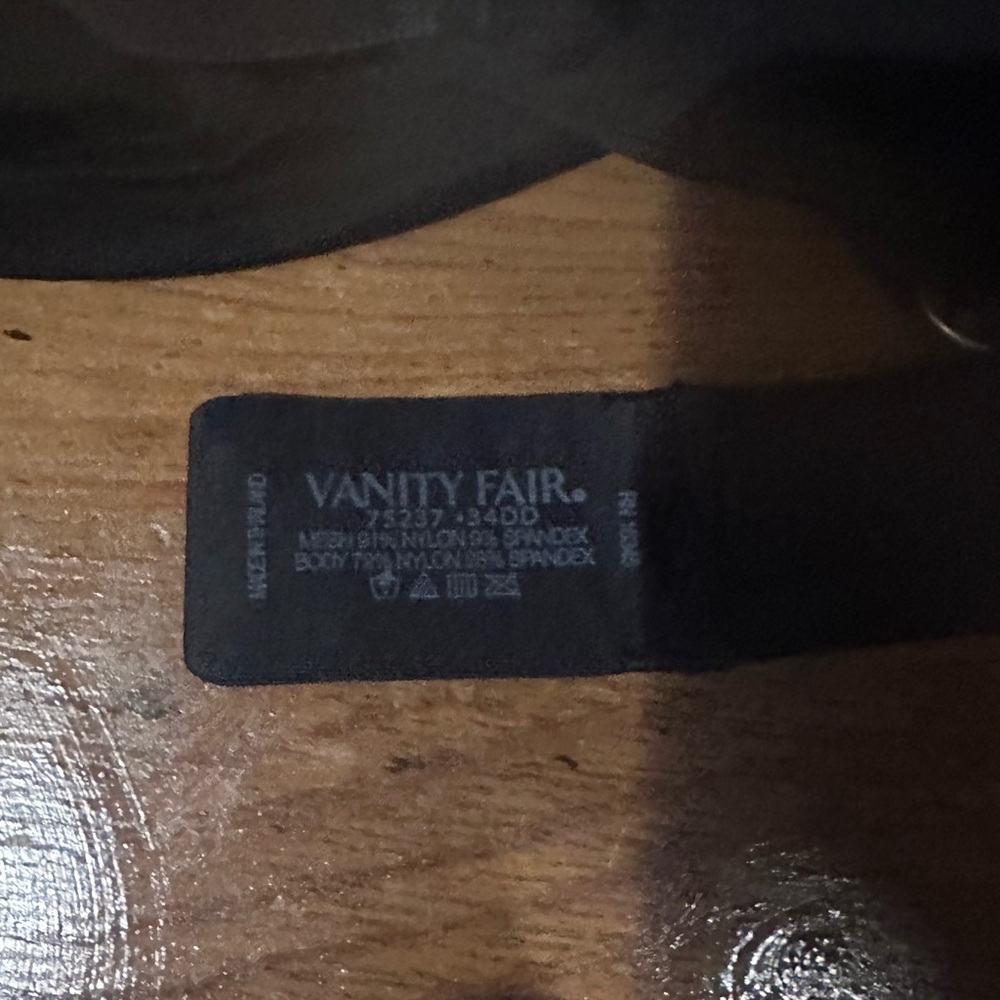 Vanity Fair Black Bra